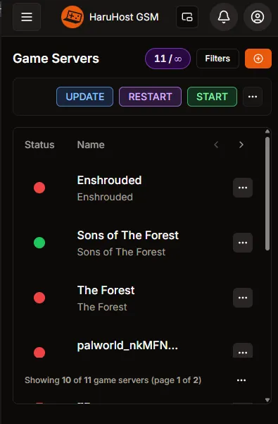 HaruHost app preview